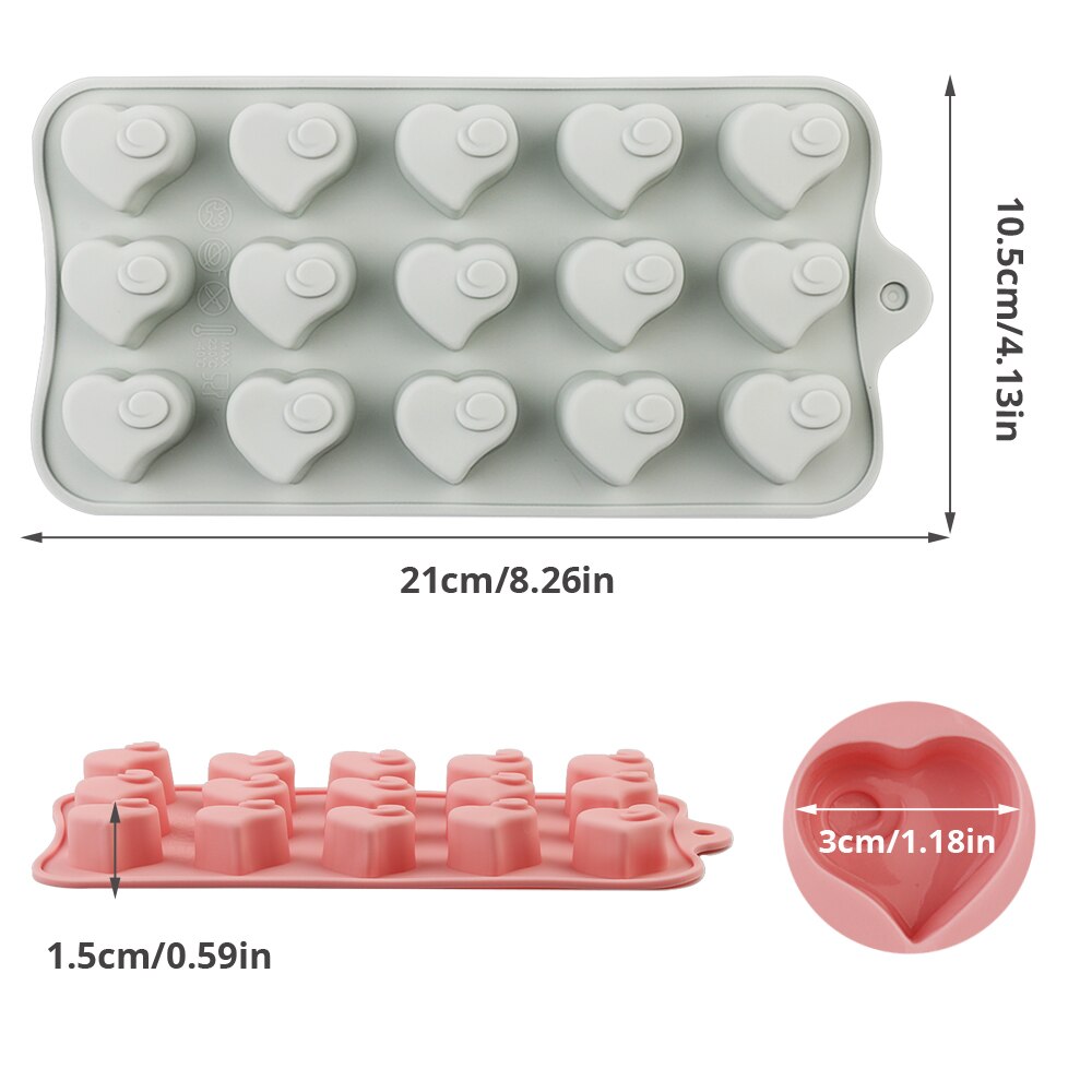 Silicone Chocolate Mold Non-stick cartoon 3D shape Ice Molds Cake Mould Bakeware Baking Tools Kitchen Gadgets candy molds PINK