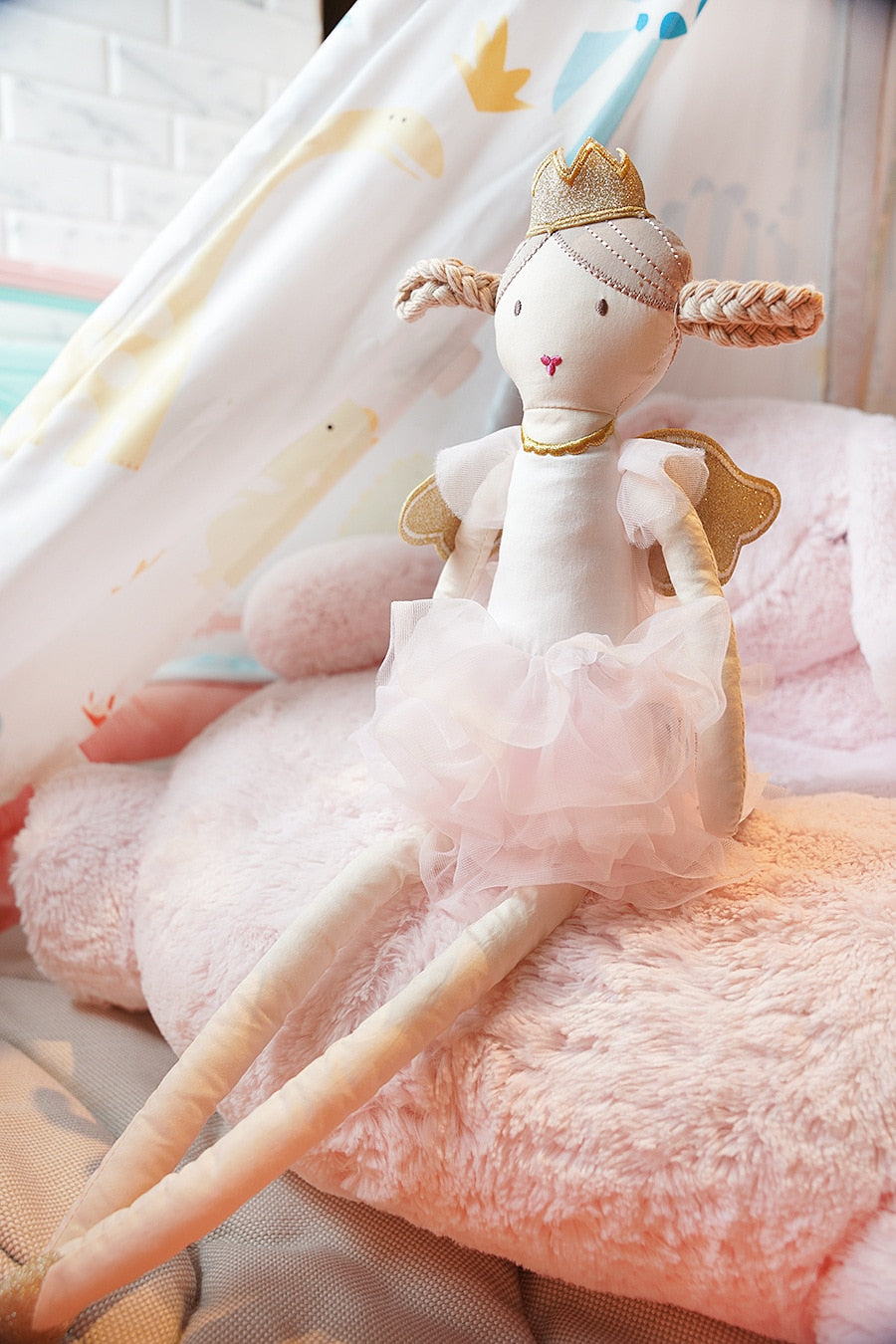 50cm Long-legged Cartoon Nordic Style Nordic Children Soothing Doll Plush Toys Baby Girls Sleeping Toys Room Decor Kids Gifts