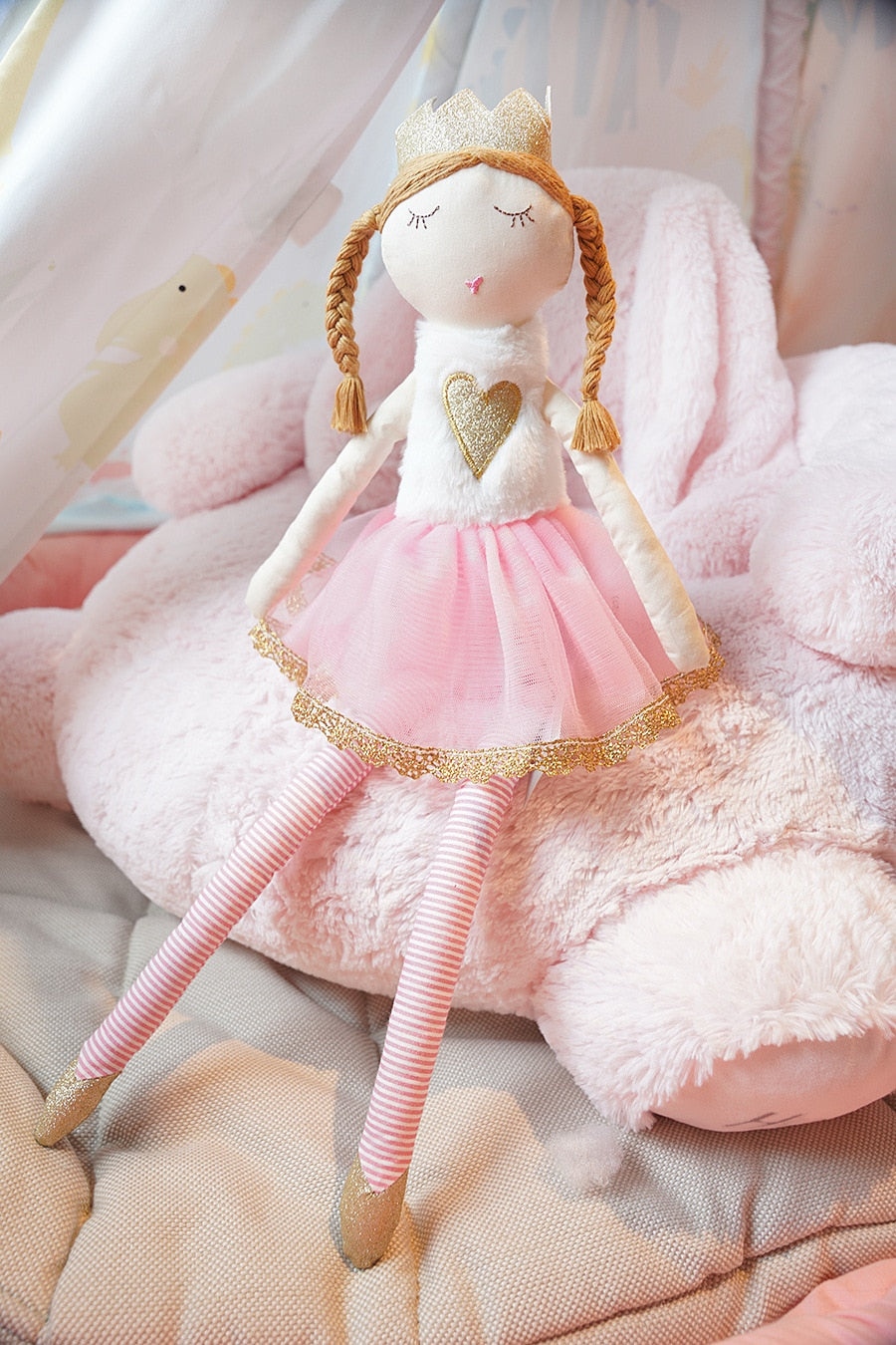 50cm Long-legged Cartoon Nordic Style Nordic Children Soothing Doll Plush Toys Baby Girls Sleeping Toys Room Decor Kids Gifts