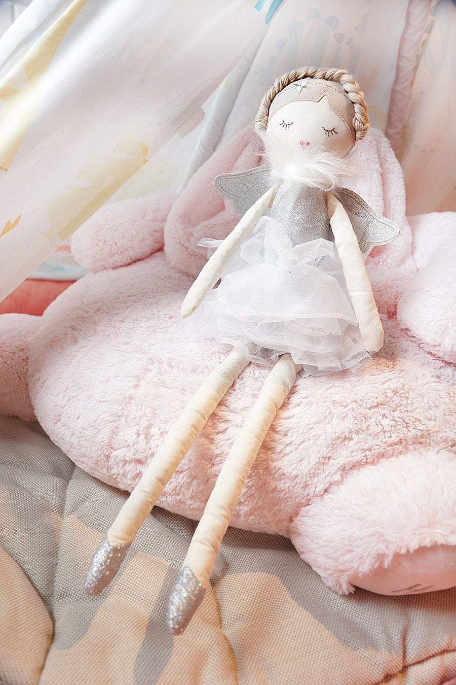 50cm Long-legged Cartoon Nordic Style Nordic Children Soothing Doll Plush Toys Baby Girls Sleeping Toys Room Decor Kids Gifts