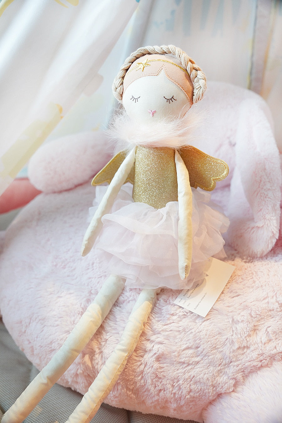 50cm Long-legged Cartoon Nordic Style Nordic Children Soothing Doll Plush Toys Baby Girls Sleeping Toys Room Decor Kids Gifts