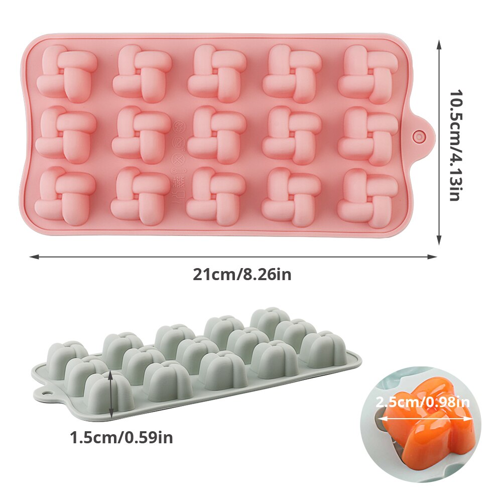 Silicone Chocolate Mold Non-stick cartoon 3D shape Ice Molds Cake Mould Bakeware Baking Tools Kitchen Gadgets candy molds PINK