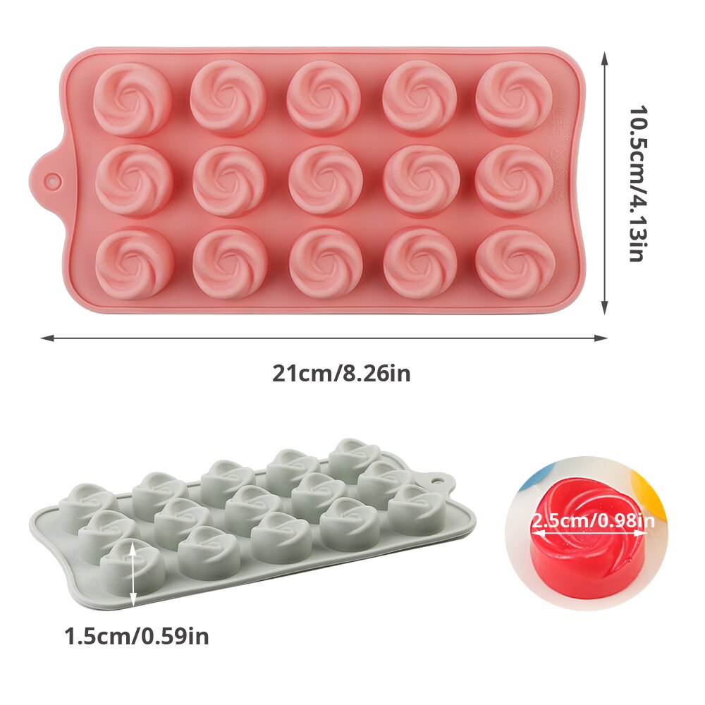 Silicone Chocolate Mold Non-stick cartoon 3D shape Ice Molds Cake Mould Bakeware Baking Tools Kitchen Gadgets candy molds PINK