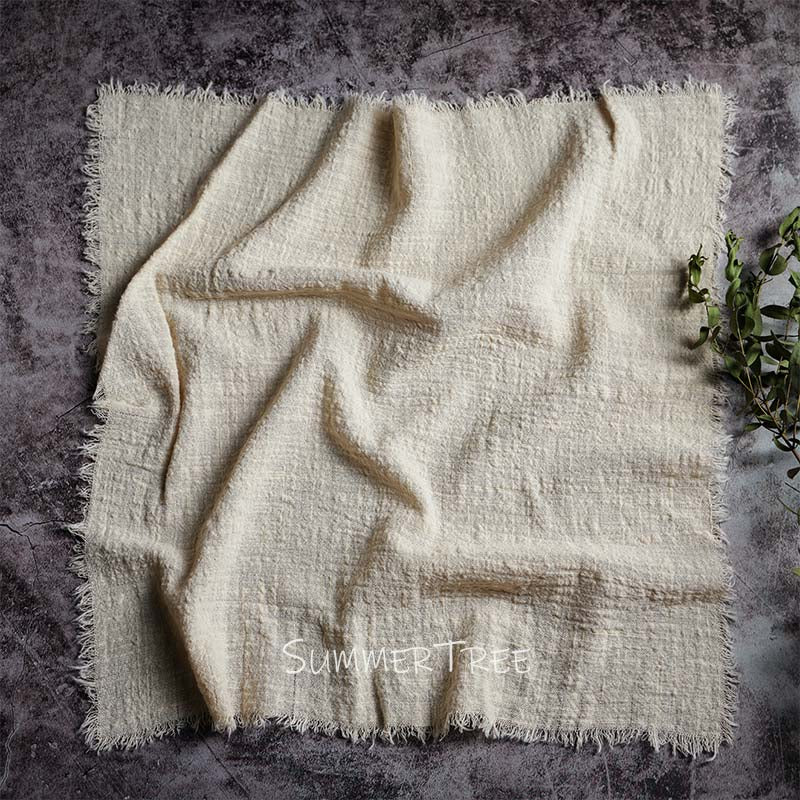 10pcs Napkins Rustic Cotton Gauze 41cm Napkin Muslin Tea Towel Dinner Retro Cheesecloth Wedding Party Supplies Linen Table Decor